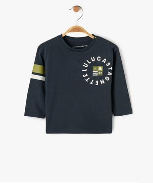 Tee-shirt manches longues en coton imprimé bébé garçon - LuluCastagnette vue1 - LULUCASTAGNETTE - GEMO