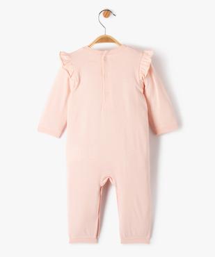 Combinaison bébé en jersey à épaules volantées et motif renards vue3 - GEMO(BB COUCHE) - GEMO