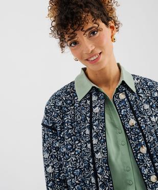 Veste matelassée et rembourrée réversible femme vue2 - GEMO 4G FEMME - GEMO