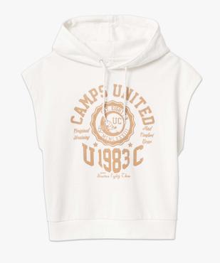 Sweat femme sans manches à capuche – Camps United vue4 - CAMPS UNITED - GEMO