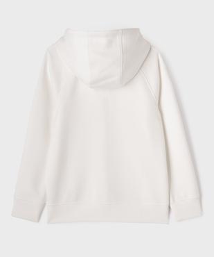 Sweat zippé à capuche avec liserés contrastants garçon vue4 - GEMO (JUNIOR) - GEMO