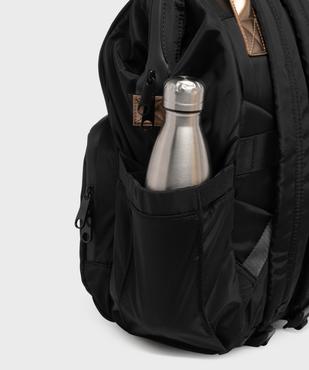 Sac à dos spécial ordinateur avec touches métallisées femme vue3 - GEMO (ACCESS) - GEMO