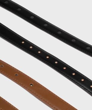 Ceinture fine femme (lot de 2) vue3 - GEMO (ACCESS) - GEMO