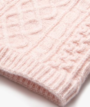 Snood torsadé pailleté doublé sherpa fille vue2 - GEMO 4G FILLE - GEMO