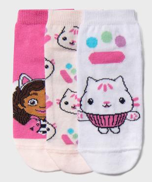 Chaussettes courtes à motifs chats fille (lot de 3) - Gabby’s Dollhouse vue1 - GABBY - GEMO