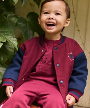Blouson Teddy à boutons pression bébé garçon LuluCastagnette vue1 - LULUCASTAGNETTE - GEMO