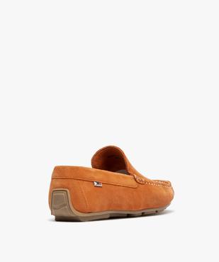 Mocassin dessus cuir velours semelle souple homme - Tanéo vue4 - TANEO - GEMO