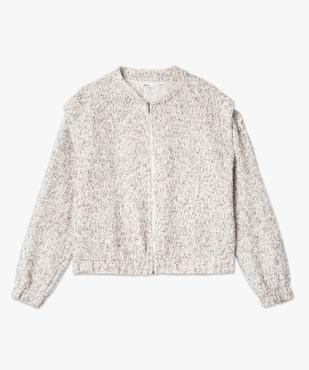 Veste femme en maille aspect tweed avec fil pailleté vue4 - GEMO(FEMME PAP) - GEMO