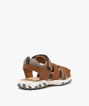 Sandales garçon à brides multiples et fermeture scratch vue4 - GEMO (ENFANT) - GEMO