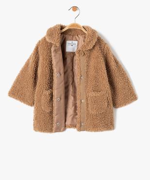 Manteau bébé fille pressionné en sherpa - LuluCastagnette vue2 - LULUCASTAGNETTE - GEMO