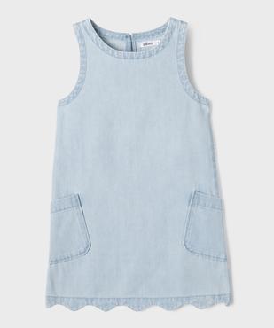 Robe en jean sans manches coupe trapèze fille vue1 - GEMO (ENFANT) - GEMO