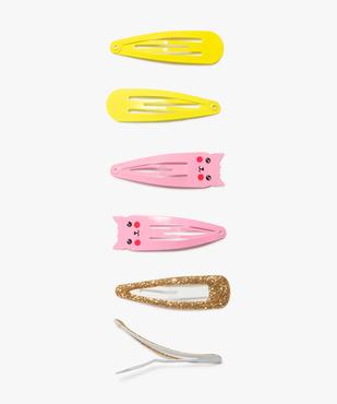 Pinces fille fermeture clic-clac (lot de 6)  vue1 - GEMO (ACCESS) - GEMO