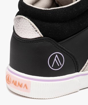 Baskets femme mid-cut unies à lacets - Alma Planète vue6 - ALMA PLANETE - GEMO