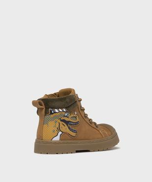 Boots avec motif dinosaure avec semelle crantée garçon - Buggy vue4 - BUGGY - GEMO