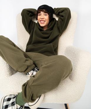 Sweat à capuche polaire avec doublure sherpa garçon vue6 - GEMO (JUNIOR) - GEMO