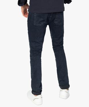 Jean homme coupe slim avec empiècements surpiqués sur les cuisses vue3 - GEMO (HOMME) - GEMO