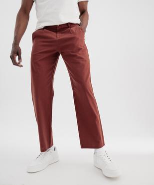 Pantalon à pinces en coton et lin homme vue1 - GEMO (HOMME) - GEMO