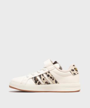 Baskets Grand Court 3.0 à motifs léopard fille - Adidas vue3 - ADIDAS - GEMO