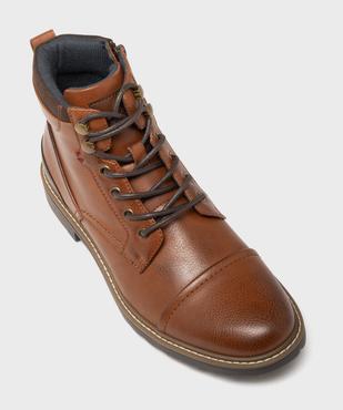 Low-boots à bout droit à lacets homme - Redskins vue5 - REDSKINS - GEMO