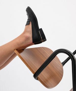 Mocassins unis à détail doré femme vue1 - VALENTINA BALDA - GEMO