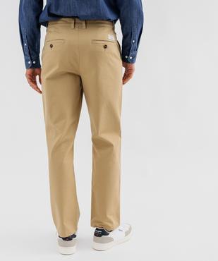 Pantalon chino en twill de coton uni homme - LuluCastagnette vue2 - LULUCASTAGNETTE - GEMO