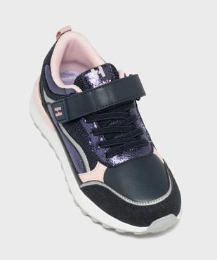 Baskets basses retro running à scratch fille - Hobiz vue5 - HOBIZ - GEMO