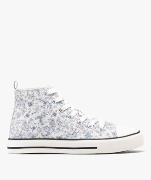 Baskets montantes en toile fleuri femme vue2 - FOLLOW ME G4G - GEMO