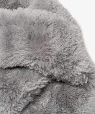 Mules d'intérieur femme en peluche avec brides croisées vue6 - GEMO(HOMWR FEM) - GEMO