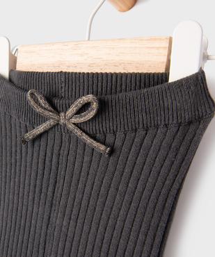 Pantalon en maille côtelée coupe flare bébé fille vue2 - GEMO(BEBE DEBT) - GEMO