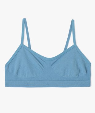 Brassière à fines bretelles en maille extensible fille vue1 - GEMO 4G FILLE - GEMO