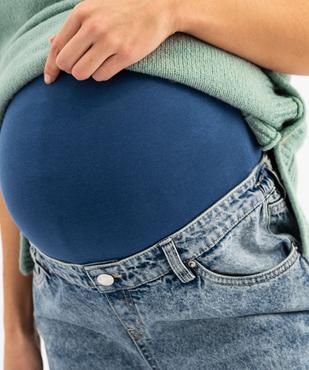 Jean de grossesse wide leg en denim délavé vue2 - GEMO 4G MATERN - GEMO
