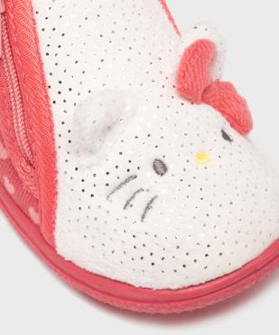 Chaussons botillons en velours bébé fille - Hello Kitty vue6 - HELLO KITTY - GEMO