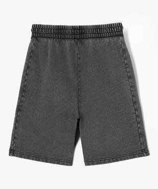 Bermuda en malle coupe ample avec ceinture ajustable garçon vue4 - GEMO (JUNIOR) - GEMO