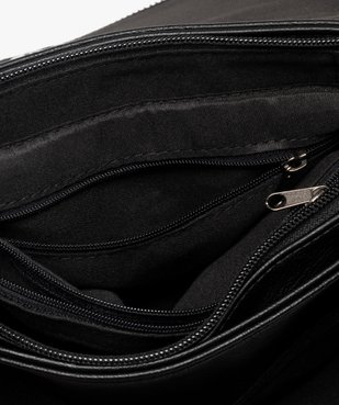 Sac besace avec rabat à motifs fleuris porté croisé femme vue3 - GEMO (ACCESS) - GEMO