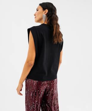 Débardeur en coton épaulé femme vue3 - GEMO(FEMME PAP) - GEMO