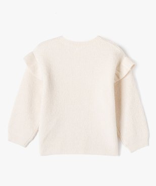 Pull avec volants sur les épaules fille vue4 - GEMO (ENFANT) - GEMO