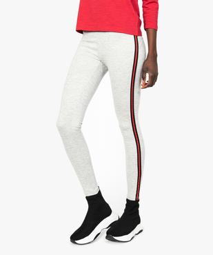 Legging femme chiné à effet push-up vue1 - FOLLOW ME - GEMO