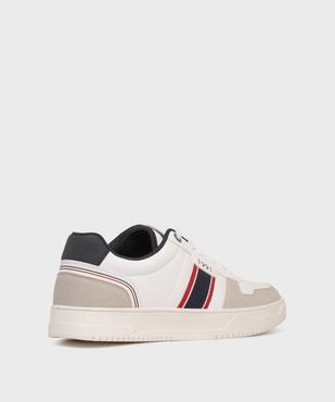 Baskets basses avec empiècements colorés homme - Urban Steps vue4 - URBAN STEPS - GEMO