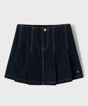 Jupe plissée en jean fille - LuluCastagnette vue6 - LULU CASTAGNETTE G4G D - GEMO