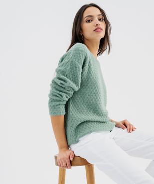 Pull en maille fantaisie avec fil métallisé femme vue1 - GEMO(FEMME PAP) - GEMO