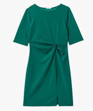 Robe à manches courtes avec effet noué femme vue4 - GEMO(FEMME PAP) - GEMO
