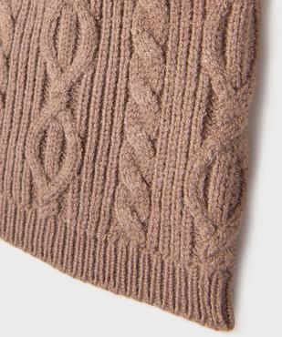 Bonnet de naissance à torsades en viscose vue2 - GEMO 4G BEBE - GEMO
