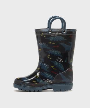 Bottes de pluie à motifs dinosaures à anses garçon - 5 Miles vue3 - 5 MILES - GEMO