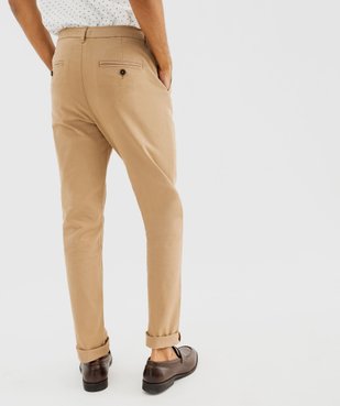 Pantalon chino coupe Slim homme vue3 - GEMO 4G HOMME - GEMO