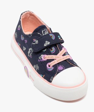 Baskets en toile imprimée avec embout gomme fille vue6 - LOVELY WINGS GEMO FOR GOOD - GEMO