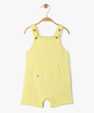 Salopette courte bébé garçon en jersey de coton vue1 - GEMO 4G BEBE - GEMO