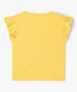 Tee-shirt fille loose à manches volantées et sequins vue3 - GEMO (ENFANT) - GEMO