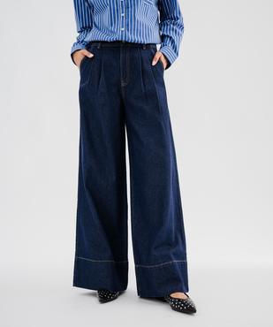 Jean cropped wide leg taille haute femme - LuluCastagnette X Alizée vue1 - LULUCASTAGNETTE - GEMO