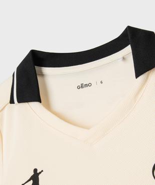 Tee-shirt manches courtes en maille style maillot de foot garçon vue2 - GEMO (ENFANT) - GEMO