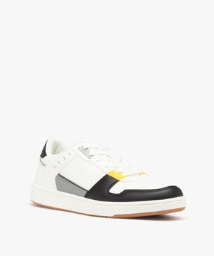 Baskets homme à détails colorés fermeture lacets vue3 - GEMO (SPORTSWR) - GEMO